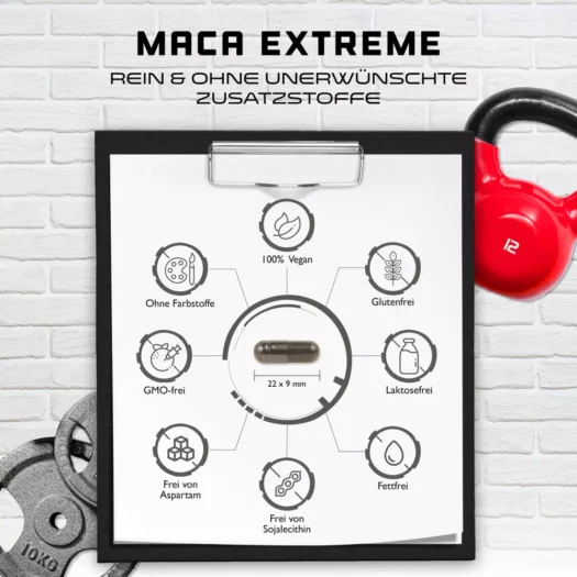 GEN <br>Maca Extreme - 365 Kapseln – Bild 3