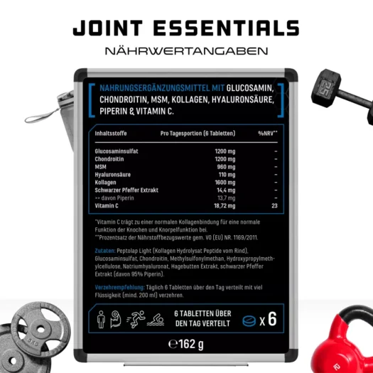 GEN <br>Joint Essentials - 180 tablets - Image 3