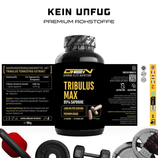 GEN <br>Tribulus Max - 180 Kapseln – Bild 2