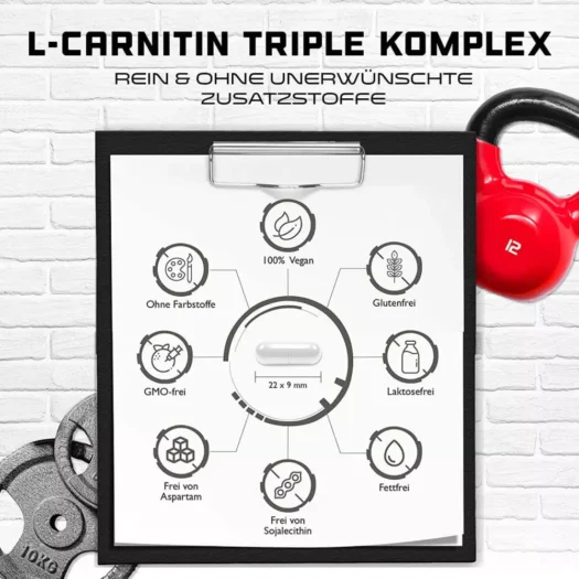 GEN <br>L-Carnitin Triple Complex - 120 Kapseln - Afbeelding 3