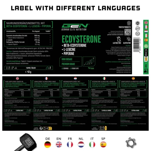 GEN <br>Ecdysteron Max - 60 Kapseln - Image 4