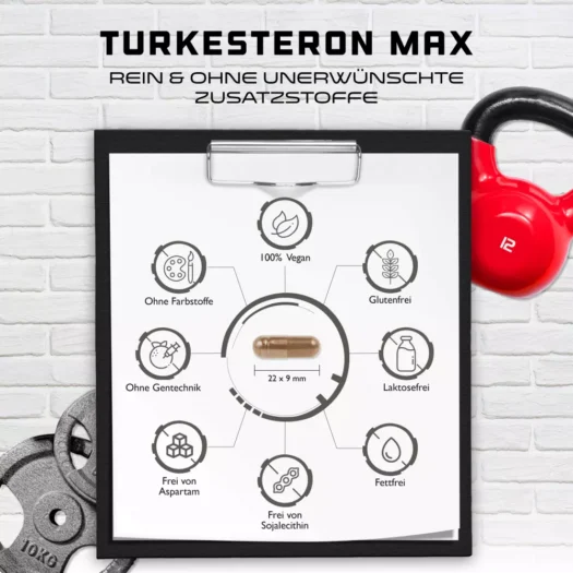 GEN <br>Turkesteron Max - 90 capsules - Afbeelding 4