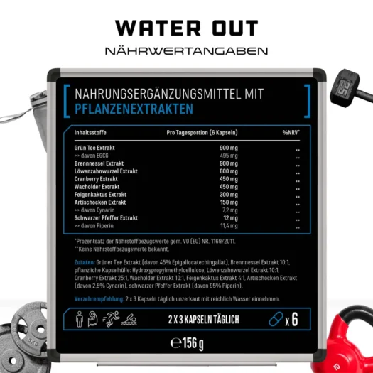 GEN <br>Water Out - 180 Kapseln - Afbeelding 4