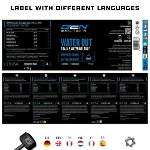 GEN <br>Water Out - 180 Kapseln - Afbeelding 5