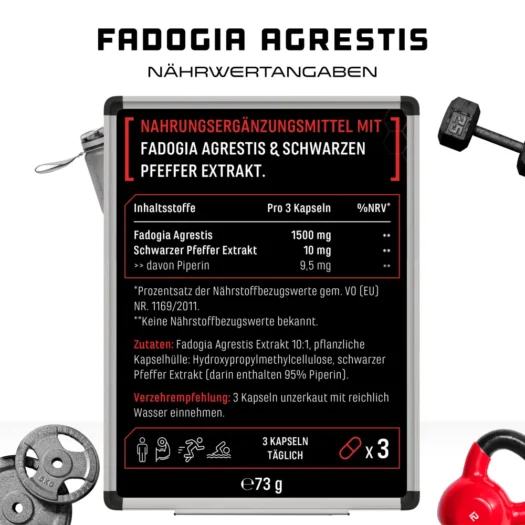 GEN <br>Fadogia Agrestis - 120 capsules - Afbeelding 2