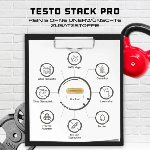 GEN <br>Testo Stack Pro - 180 capsule - immagine 6