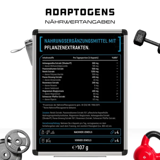 GEN <br>Adaptogene Antistress & Cortisol Control - 120 capsules - Image 3