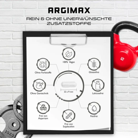 GEN <br>Argimax L-Arginina Triple Complex - 180 cápsulas - Imagen 5