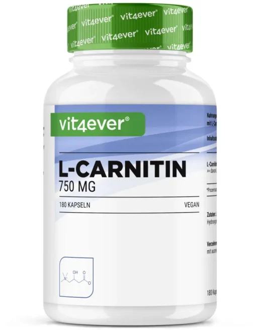 Vit4ever <br>L-Carnitin - 180 Kapseln