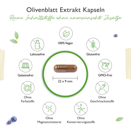 Vit4ever <br>Olivenblatt Extrakt - 180 Kapseln - Afbeelding 3