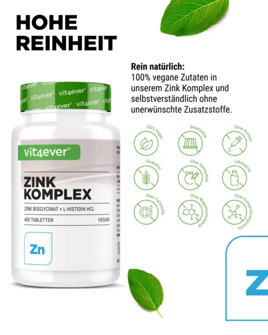 Vit4ever <br>Zink Komplex - 400 Tabletten - Image 4