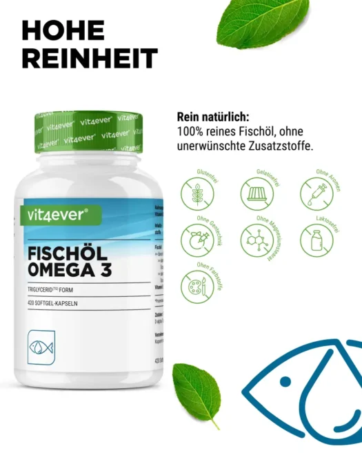 Vit4ever <br>Omega 3 - 420 Kapseln - Afbeelding 4