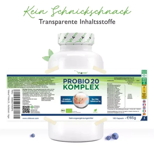 Vit4ever <br>Bio Probio 20 Komplex - 180 Kapseln - Image 3