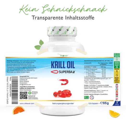 Vit4ever <br>Krill Öl - 120 Kapseln - immagine 2