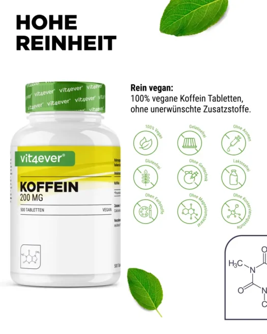 Vit4ever <br>Koffein XXL - 500 Tabletten - Image 5