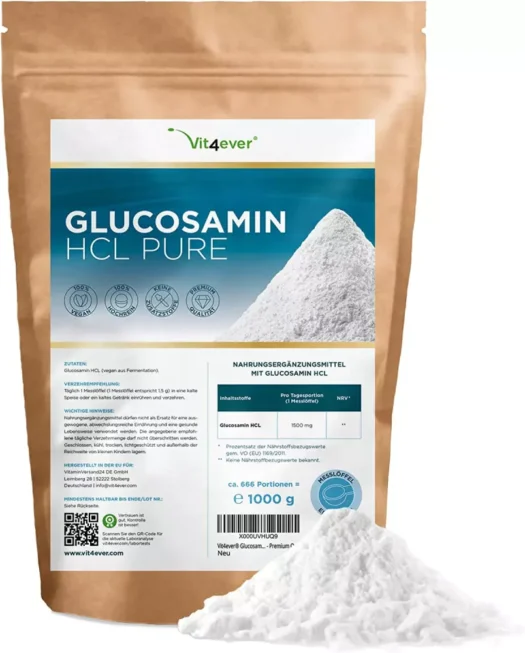 Vit4ever <br>Glucosamin HCL - 1000 g