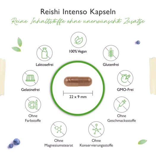 Vit4ever <br>Reishi Intenso Extrakt - 180 Kapseln - immagine 3