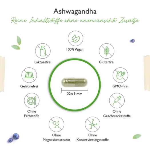 Vit4ever <br>Ashwagandha Extrakt - 180 Kapseln - Afbeelding 3