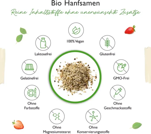 Vit4ever <br>Bio Hanfsamen geschält - 1100 g - Image 3