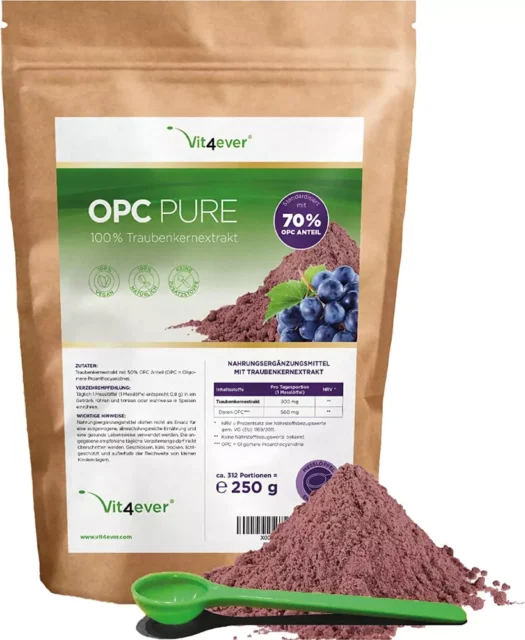 Vit4ever <br>OPC Traubenkernextrakt - 250 g