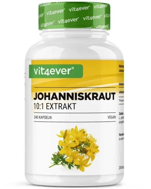 Vit4ever <br>Johanniskraut Extrakt - 240 Kapseln