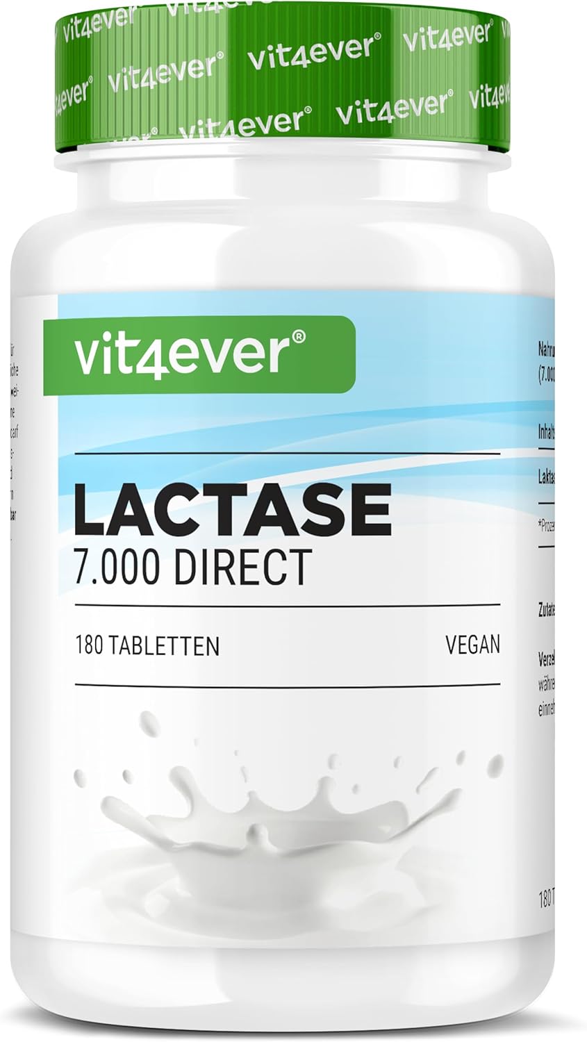 Vit4ever <br>Lactase 7000 direct - diverse hoeveelheden