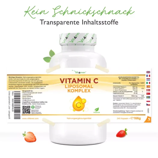 Vit4ever <br>Vitamin C Liposomal Komplex - 240 Kapseln - Imagen 2