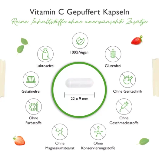 Vit4ever <br>Vitamin C gepuffert - 365 Kapseln - Imagen 4