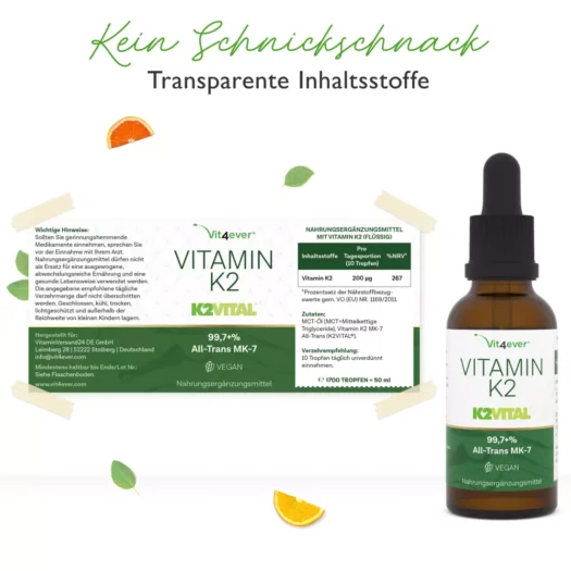 Vit4ever <br>Vitamin K2 Tropfen - 50 ml - Image 2