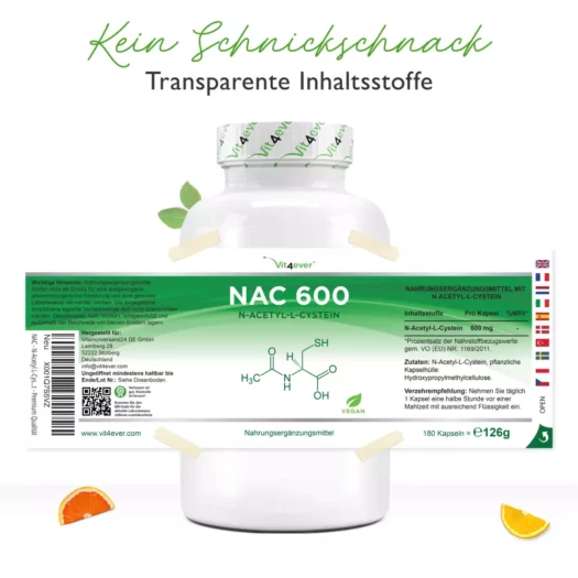 Vit4ever <br>NAC 800 - N-acetil L-cisteína - 240 cápsulas - Image 3
