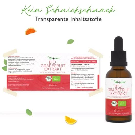 Vit4ever <br>Bio Grapefruitextrakt, 100 ml - Afbeelding 2