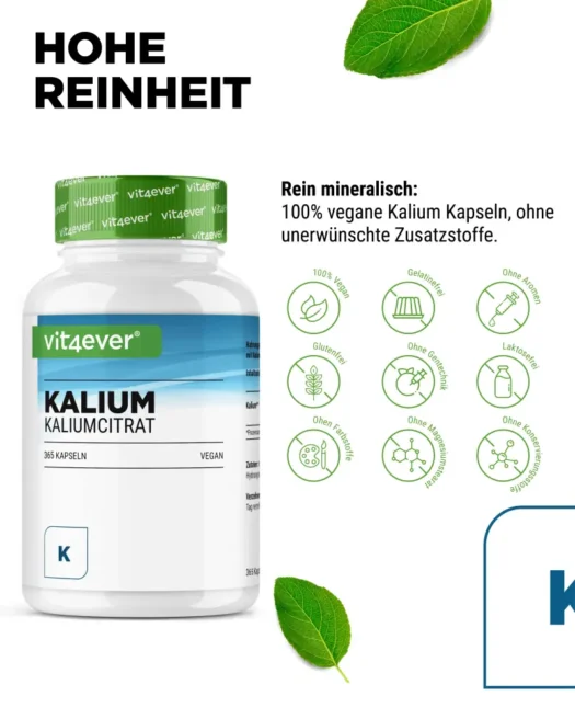 Vit4ever <br>Kalium - 365 Kapseln – Bild 4
