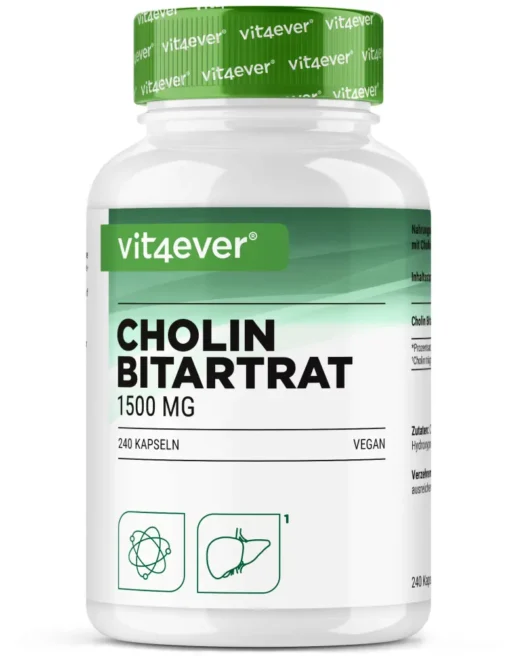 Vit4ever <br>Cholin Bitartrat - 240 Kapseln