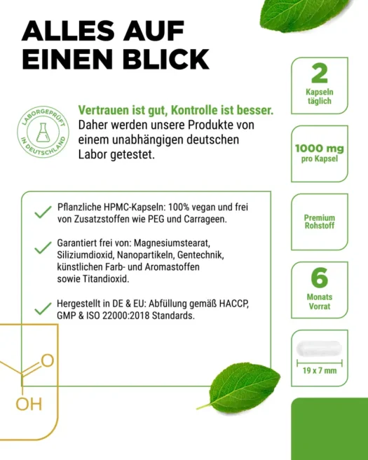 Vit4ever <br>Glycin - 365 Kapseln - Afbeelding 5