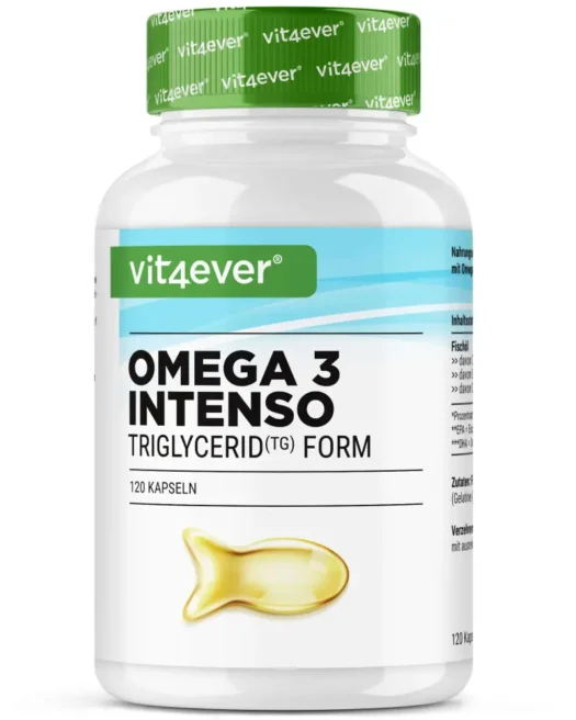 Vit4ever <br>Omega 3 Intenso Fischöl - 365 Kapseln