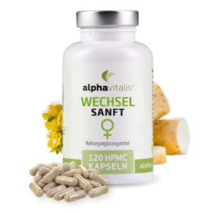 alphavitalis Wechselsanft Wirkstoffkomplex – 120 Kapseln – Vorderseite 2