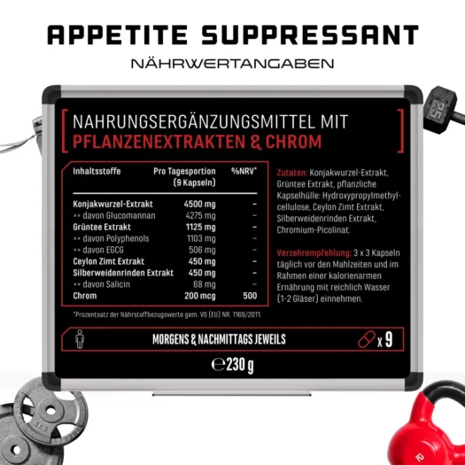 GEN <br>Appetit Control - 270 Kapseln - Image 3