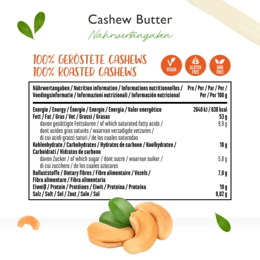 Vit4ever <br>Cashew Butter Smooth - 1000 g - Image 4