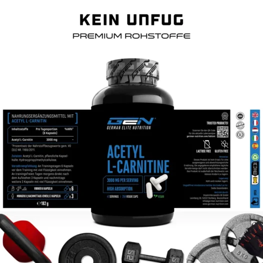 GEN <br>Acetil L-Carnitina - 250 capsule - immagine 2