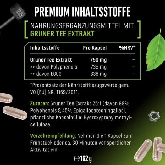 GEN <br>Green Tea Extract - 180 Kapseln – Bild 3