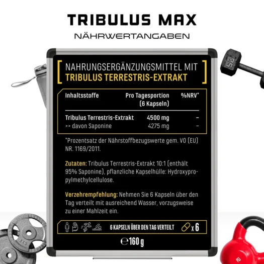 GEN <br>Tribulus Max - 180 Kapseln – Bild 3
