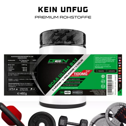 GEN <br>BCAA Ultra 8:1:1 - 365 capsule - immagine 2