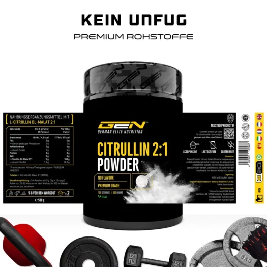 GEN <br>L-Citrulina DL-Malato - 500 g - Imagen 2