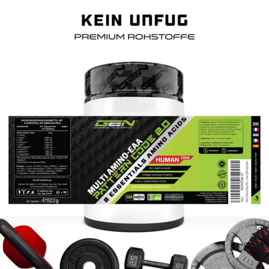 GEN <br>Multi Amino EAA - 500 comprimidos - Imagen 2