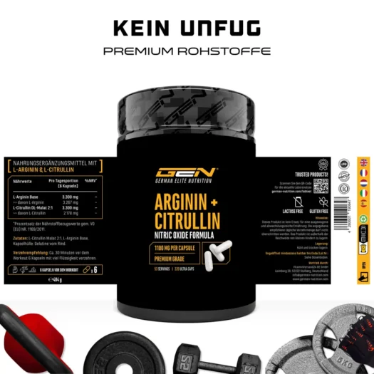 GEN <br>L-Arginina + L-Citrulina - 320 cápsulas - Imagen 2