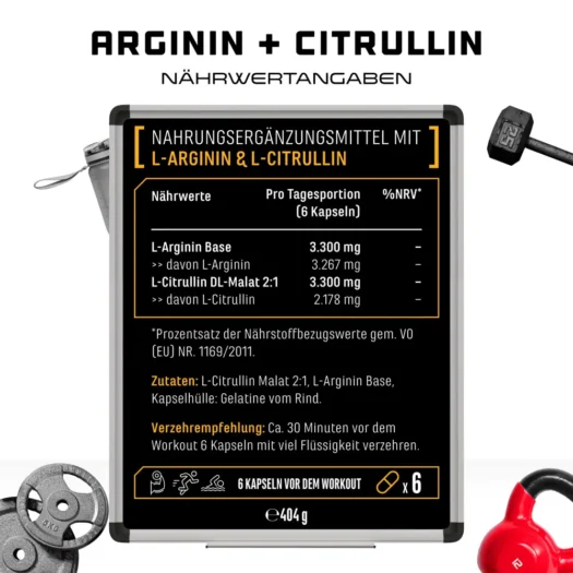 GEN <br>L-Arginina + L-Citrulina - 320 cápsulas - Imagen 3