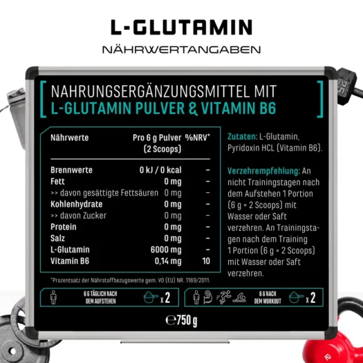 GEN <br>L-Glutamina - 750 g - Imagen 3