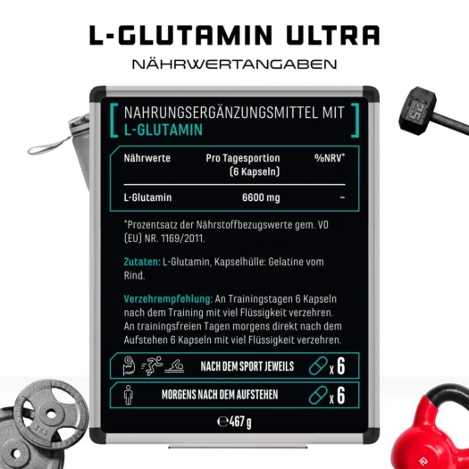 GEN <br>L-Glutamina - 365 cápsulas - Imagen 3
