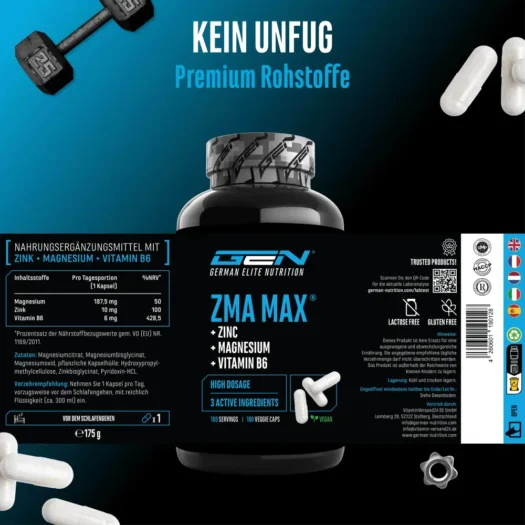 GEN <br>ZMA - 180 cápsulas - Imagen 2