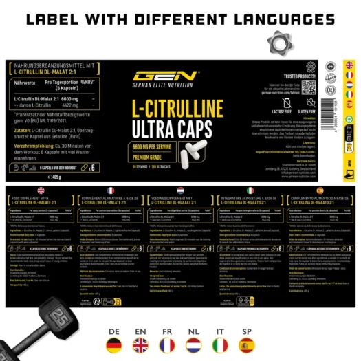 GEN <br>L-Citrulline Ultra - 365 cápsulas - Imagen 4